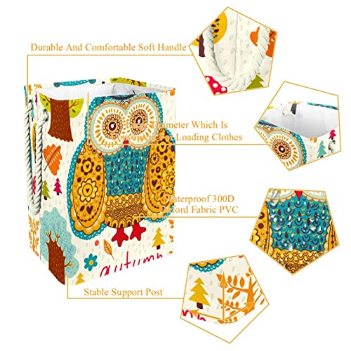 Panier à linge hibou grand format pour ranger les vêtements sales de la chambre - 6