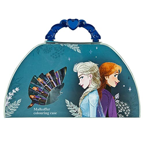 Juego de 51 estuches de pintura Frozen con tizas para colorear, rotuladores, acuarelas, lápices de...
