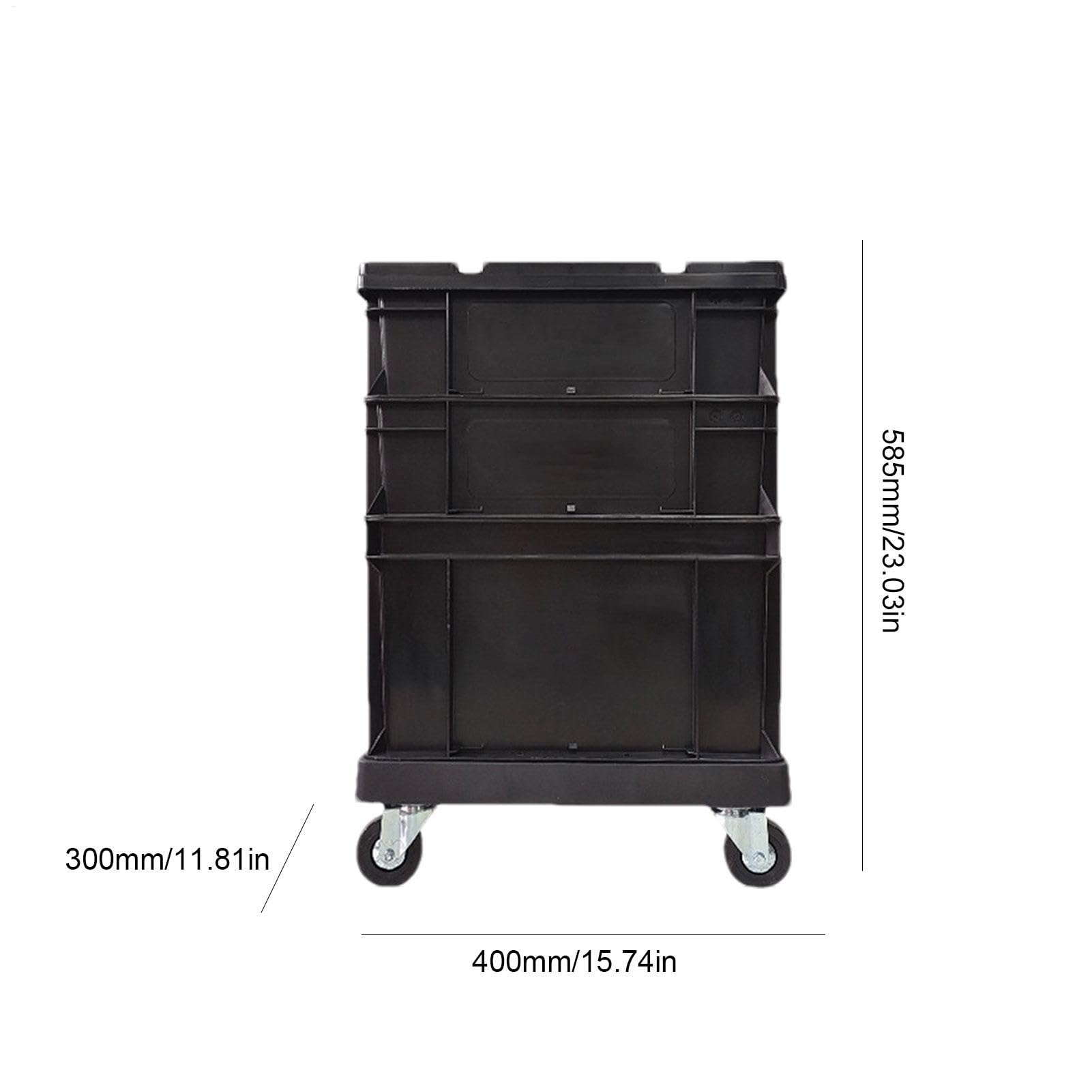 Contenitori Di Archiviazione Impilabili Con Ruote Stile Industriale | Scatola Grande Esterno Con Ruote per Casa Ufficio Esterno Campeggio Garage Soffitta Trasloco Imballaggio