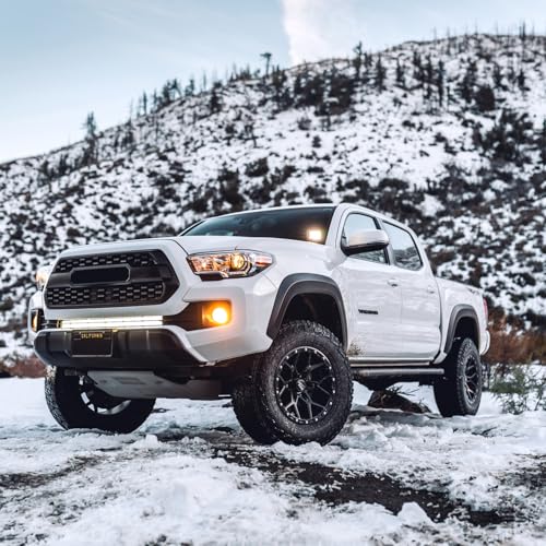 Image of RockTrix RT107 17 Inch Wheel Compatible with Toyota 2001+ Tacoma, 6x5.5 inch 6x139.7, 17x9-12mm Offset, 4.5 Inch Backspace, 106.1mm Bore, Also fits 2002+ 4Runner, FJ Cruiser, 99-06 Tundra, Black