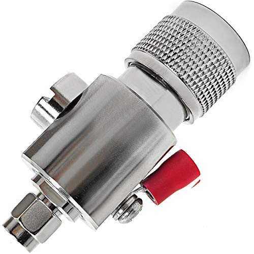 N-Male to RP-SMA Male Adapter Width Surge Protector 0-6GHz WiFi Antenna Coaxial Cable RF Converter -Wireless Network Connector -Lightning Protection Arrestor -Coax Suppressor -Tupavco TP1601 N-Male to RP-SMA Male Adapter Width Surge Protector 0-6GHz WiFi Antenna Coaxial Cable RF Converter -Wireless Network Connector -Lightning Protection Arrestor -Coax Suppressor -Tupavco TP1601