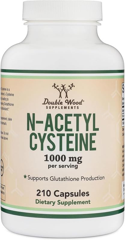 Evorina NAC Supplement N-Acetyl Cysteine (1,000mg Per Serving 500mg Per Cap, 210 Capsules) (Third Party Tested) with Odor Masking Technology to Boost Glutathione Levels by Double Wood | High Strength Herbal Supplement | Clean Label Ayurvedic Wellness-image-4