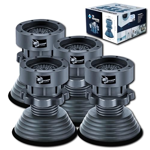 Image of ORBON Extreme Load Anti Vibration Pads for Washing Machine | Washing Machine Vibration Stopper Rubber Legs Set of 4 | Anti Skid Stand Bushes for Front Load & Top Load | Shock Absorber Foot Pads (4 Pc)
