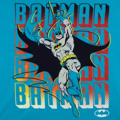 Batman Warner Brothers Dc Comics 3 Pack Graphic T-Shirt Bundle (Blue/Black, 7) #TOP5