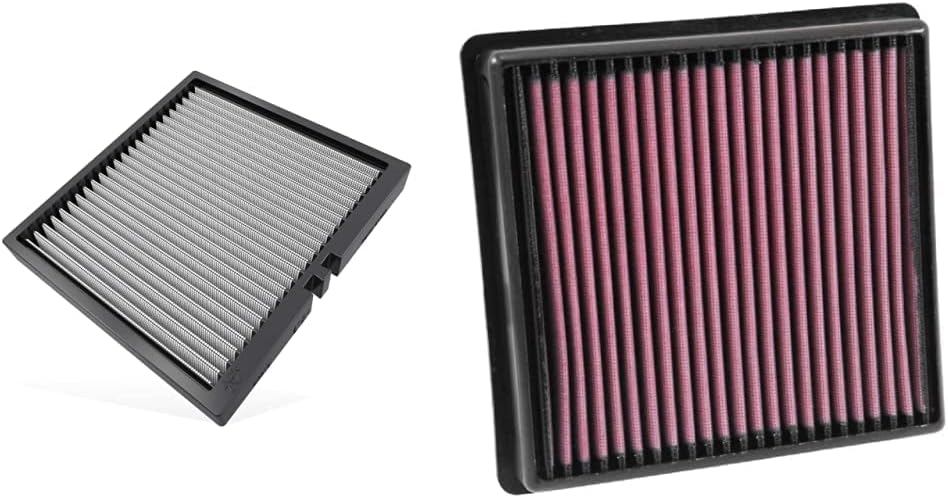 K&N Cabin Air Filter + Engine Air Filter for Select 2011-2020 Jeep/Dodge (Grand Cherokee, Durango) Vehicle Models