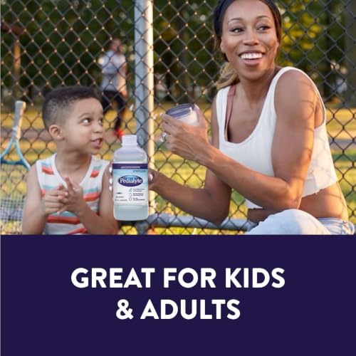 Pedialyte Electrolyte Drink, Unflavored Hydration Drink, 1 Liter, 4pk