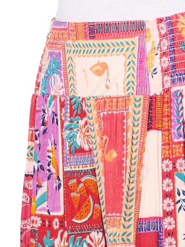 Angie Women's Smocked Waist Tiered Wide Leg Pant3