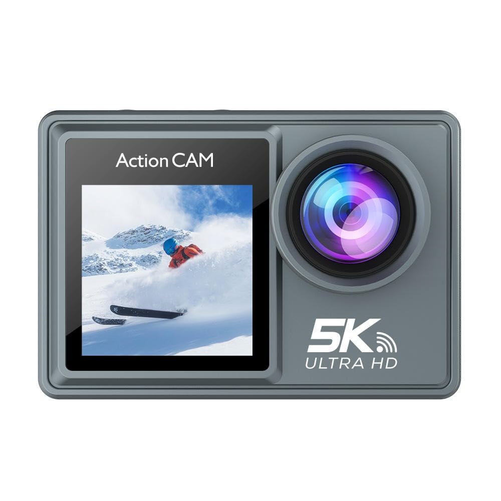 ROCKTECH UltraHD 5K Action Camera with 50MP | 170° Wide Angle Lens| 2.0-inch LCD| WiFi | EIS| External Mic Support| 30M Waterproof Sports Camera for Diving,Vlogging & Travel-image-39
