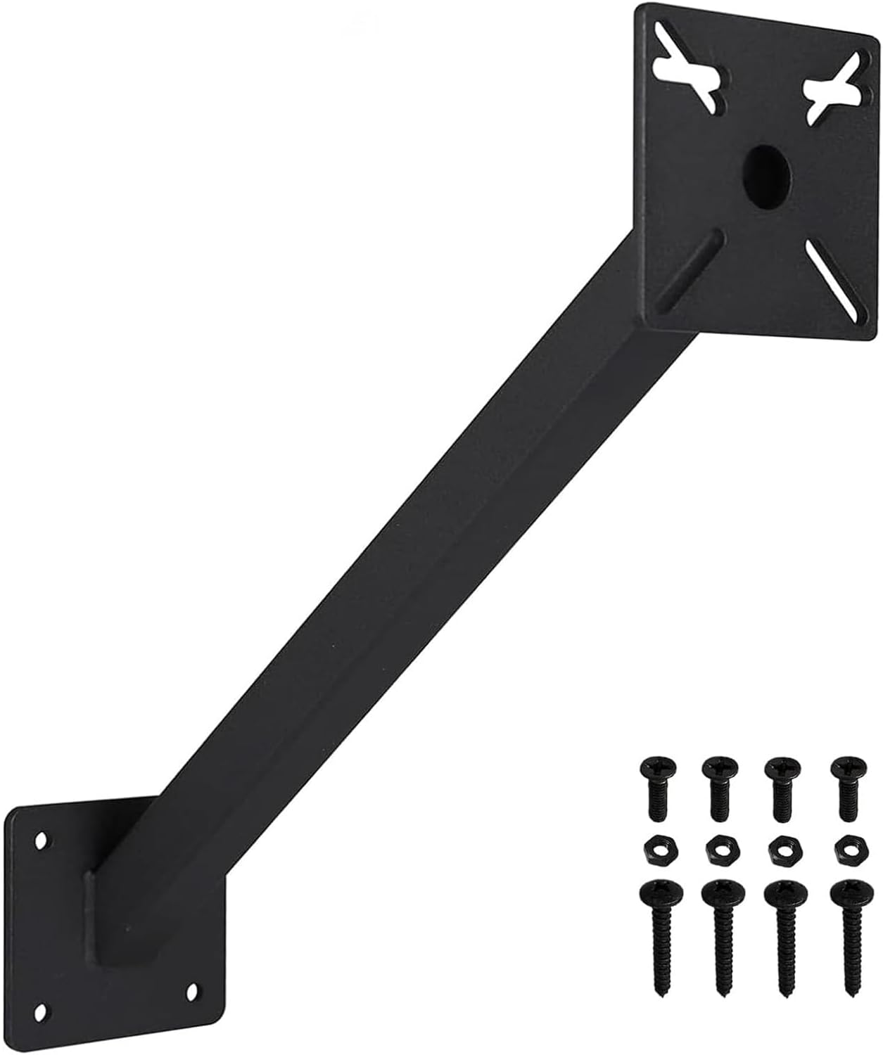 Keypad Mounting Post Bracket, Heavy Duty Universal Gooseneck Pedestal Mount for Keyboard on Automatic Gate Opener Systems or Garage Door, Powder Coated