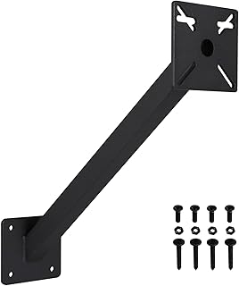 Keypad Mounting Post Bracket, Heavy Duty Universal Gooseneck Pedestal Mount for Keyboard on Automatic Gate Opener Systems or Garage Door, Powder Coated