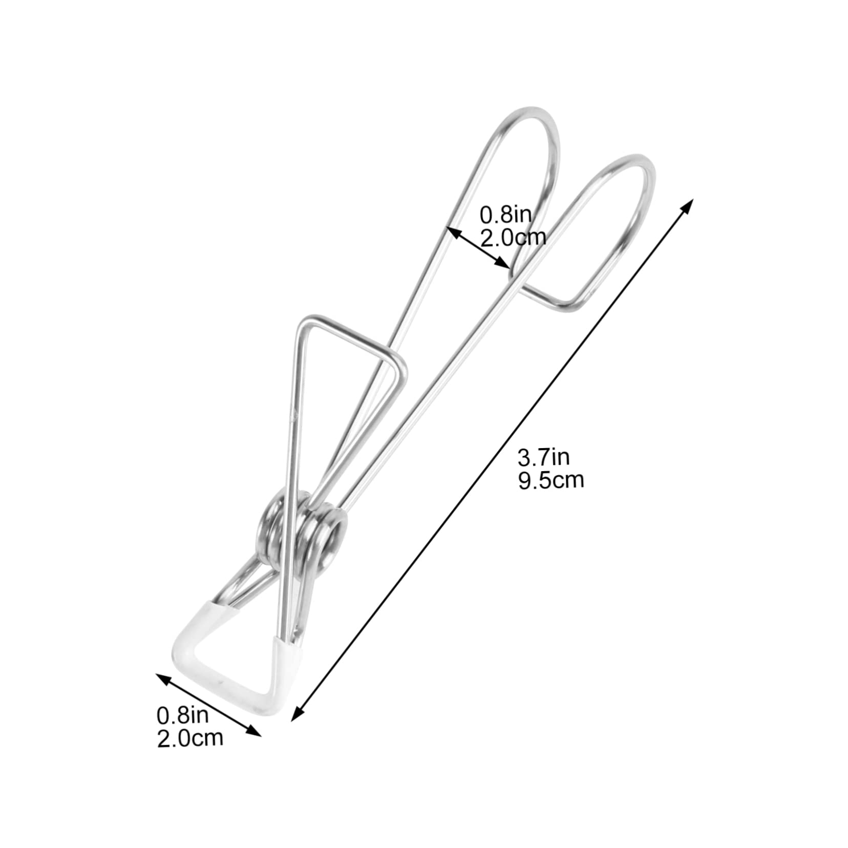 Mollette da bucato in acciaio inox, 10 pezzi, mollette in filo metallico, antivento, resistenti, mollette in metallo