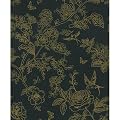 Dark Green and Gold Floral Shelf Liner Peel and Stick Wallpaper, Vintage Boho Contact Paper for Bathroom, Removable Wall Paper Self Adhesive Vinyl Wrap for Cabinets and Drawers 17.3'' x 78.7''