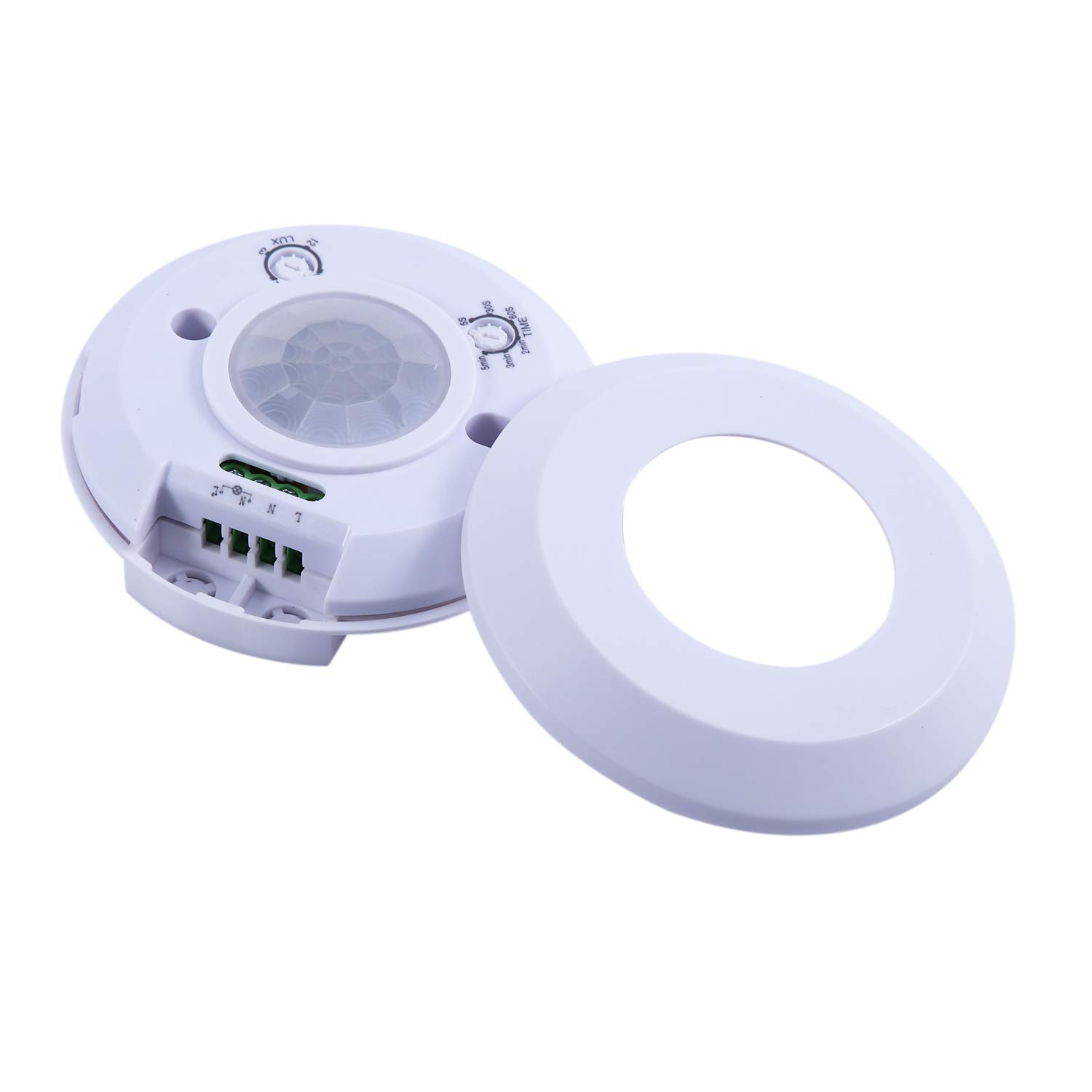 Light Switch,110-220V Ceiling PIR Motion Sensor Light Switch Adjust Time Delay Light Switch 800W Ultra Slim Infrared Induction