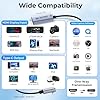 Guermok 4K 60FPS Video Capture Card, L-Shaped USBC, 3.3ft, 1080P 240FPS USB3.0 HDMI to USB A/C Capture Card for Streaming, Works with iPad/Mac OS/PC, Quest 3, OBS, PS5/4, Switch2/1, Xbox/Camera
