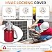 Kamrexi 12PCS 1/4 Inch Pink Brass Refrigerant Locking Caps(Caps Keyed R22), HVAC Tamper-Resistant Cap Set for Line Security(Tool Sold Separately), Protect AC Systems Efficiency