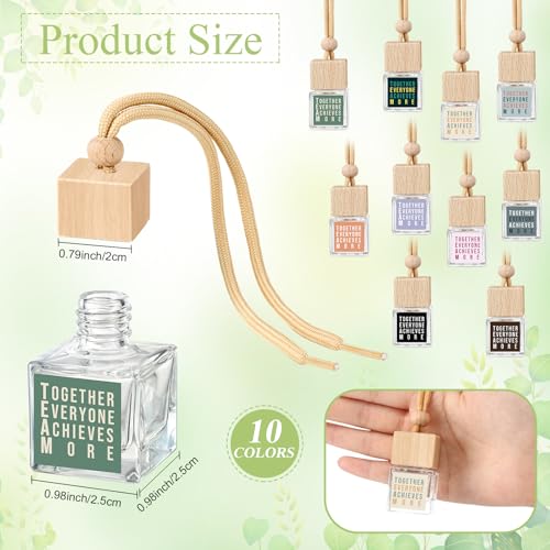Image of Funnymoom 30 Pcs Christmas Team Gifts Bulk for Staff Appreciation Small Thank You Empty Hanging Car Air Freshener Diffuser Together Everyone Achieves More Gifts for Employee Nurse Teachers Coworker