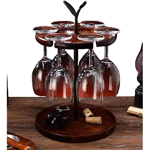 INMTIE Weinglashalter mit 6 Haken, aus Metall Cover