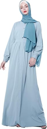 High Quality Muslim Dresses for Women Solid Long Dress Women Abaya Dress Islamic Robe