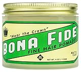LEICHT AUSWASCHBAR UND KEIN VERKLEBEN: Da die Bona Fide Pomade wasserbasiert ist, lässt sie sich leicht auswaschen und ist perfekt für jeden der sein Haarwachs in der Nacht nicht in das Kissen schmieren will. Klebrige Haare und klebrigen Hände adieu! Wer Bona Fide nimmt, braucht kein Haargel mehr.