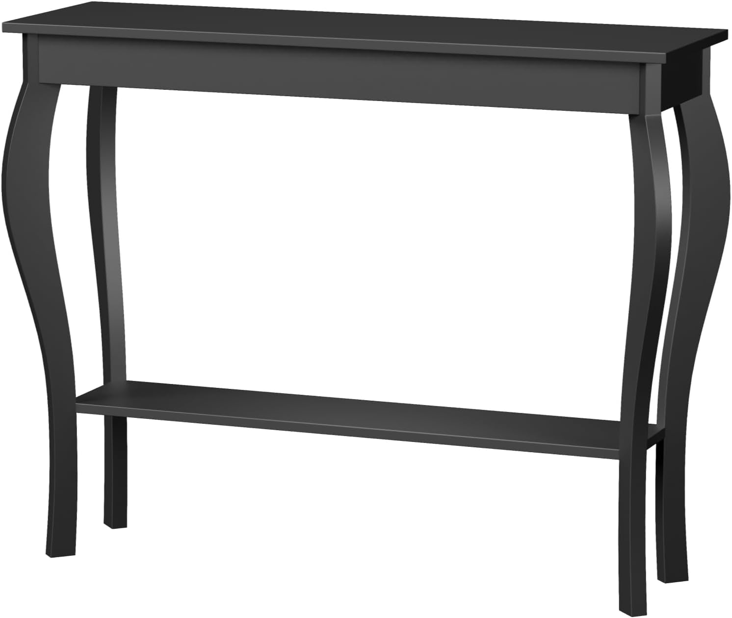 ChooChoo Narrow Console Table, Chic Accent Sofa Table, Entryway Table, 39.3 Inch, Black