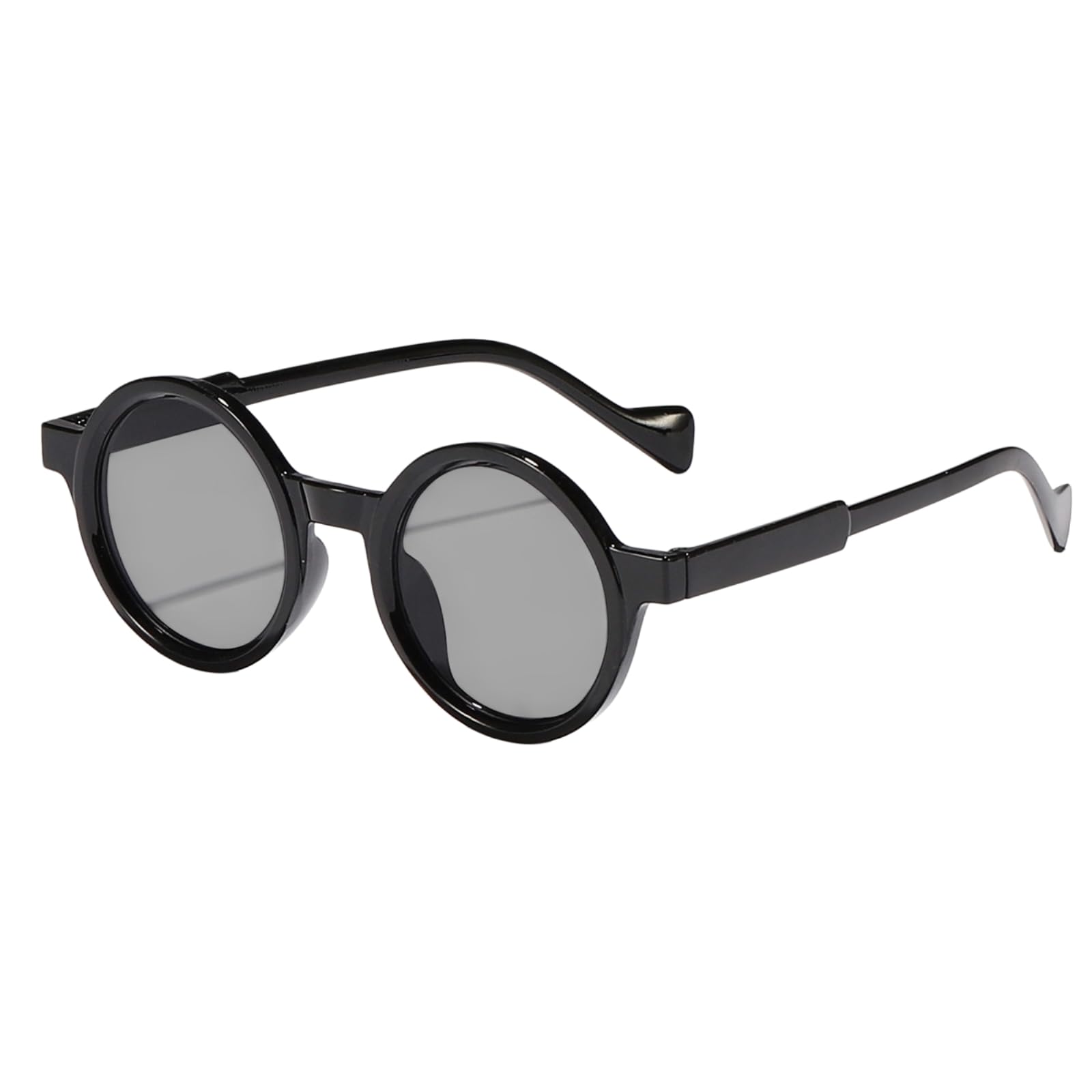 Lunettes de soleil rondes pour sublimer vos terrasses d'été et vos sorties de mode en noir