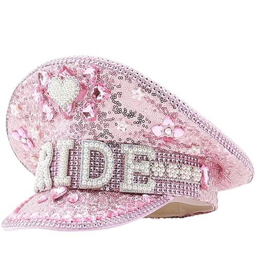Chapeau de mariée mariage accessoires militaires strass paillettes cosplay