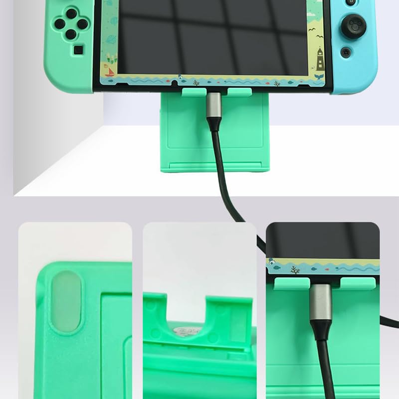 Cocoarm Supporto per Console da Gioco, Portatile per Lite (GREEN)