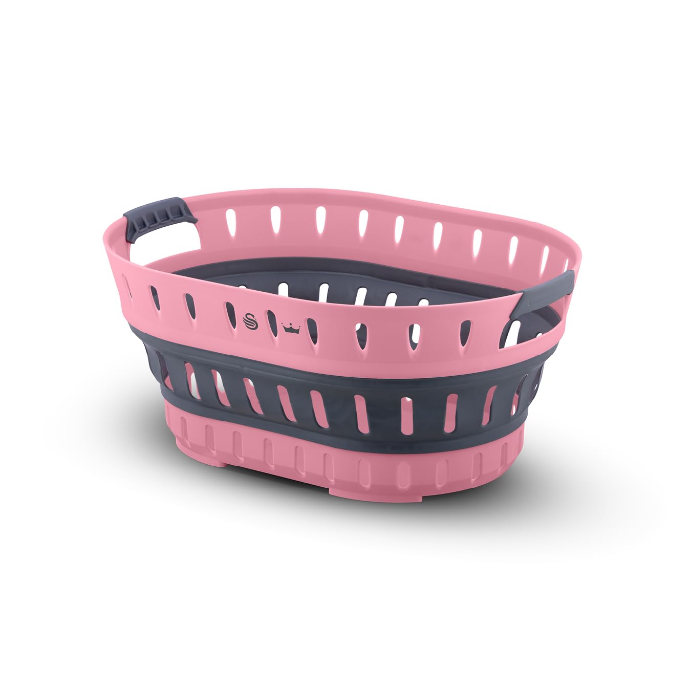 Swan Unisex Pink Collapsible Laundry Basket In | Size: A
