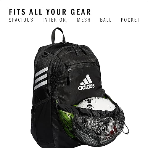 Image of adidas Stadium 4 Soccer Backpack - Team Sports Bag with Ball Pocket, 36L