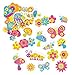 Baker Ross Groovy Garden Foam Stickers (Pack of 100) Self-Adhesive Shapes, Children's Craft Embellishments for Decorating, Scrapbooking & Card Making