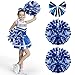 Spooktacular Creations Halloween Girl Cheerleader Costume, Blue Cheer Uniform Set, Cute Cheerleading Outfit with Accessories for Halloween Dress-Up, High School Themed Party (Small, 5-7 yrs)