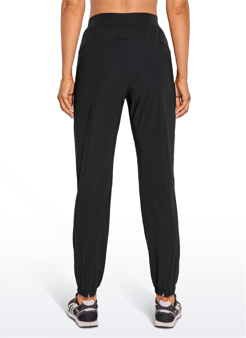 Dninmim Damen-Sporthose mit Kordelzug, leicht, Wanderhose, Sommertasche, Workout, Jogginghose