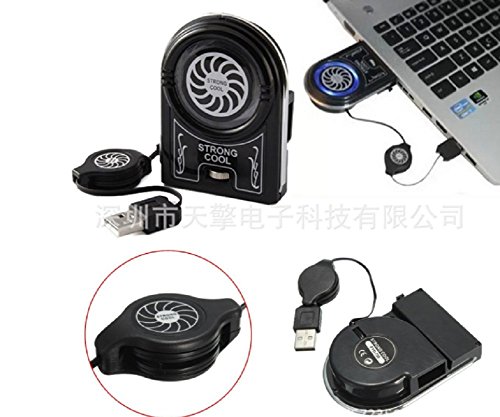 Lingduan Hount Laptop Cooler Vacuum Fan Rapid Cooling,Gaming Mate LED Display Noise Reduction