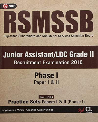 RSMSSB LDC and Junior Assistant