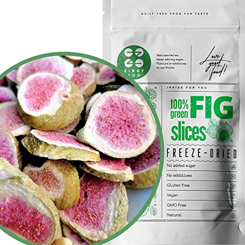 Gefriergetrocknete Feigen | 100% Natürlich Feigen Getrocknet | Ohne Zuckerzusatz Gesund Gefriergetrocknete Süßigkeiten | Gefriergetrocknete Früchte Freeze Dried Fruit Fig | ZingyZoo