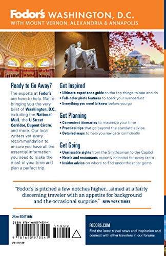 Fodor's Washington D.c.: With Mount Vernon, Alexandria & Annapolis (Full-Color Travel Guide) #TOP1