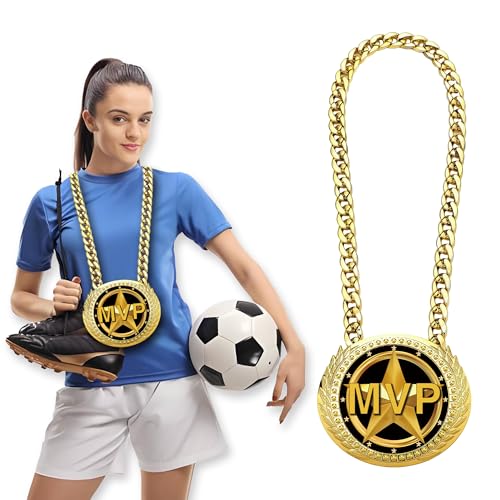 Gold MVP Award Medals Necklace - 6