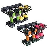 Estante de almacenamiento de taladro inalámbrico para 4 taladros, hecho de aluminio