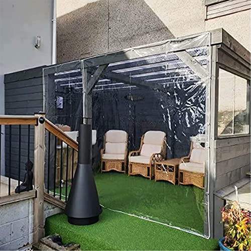 Lonas transparentes de vinilo impermeables y resistentes para terrazas 5
