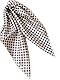 Prettystern Seidenhalstuch Damen Herren kleines Seidentuch Nickituch Sommer Frühling Bandana 61B weiß blau