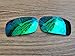 BlackWorld Green Mirror Polarized Replacement Lenses Compatible with Oakley Gascan Sunglasses