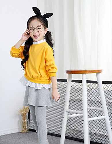Image of Urtrend Little Girls' Kids 2 Pieces Long Sleeve Top Pants Leggings Clothes Set Outfits