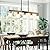5-Light Kitchen Island Lighting? Dining Room Light Fixture/Chandelier Over Table, Hanging for Farmhouse Linear Chandeliers, Rustic Wood Ceiling Pendant Light Fixtures? with Frosted Glass Shade