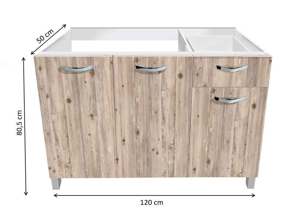 Pensile Scolapiatti Legno 80x32x72 Cm Bianco - Mobile Cucina Con Ante E Ripiani - Foto 4
