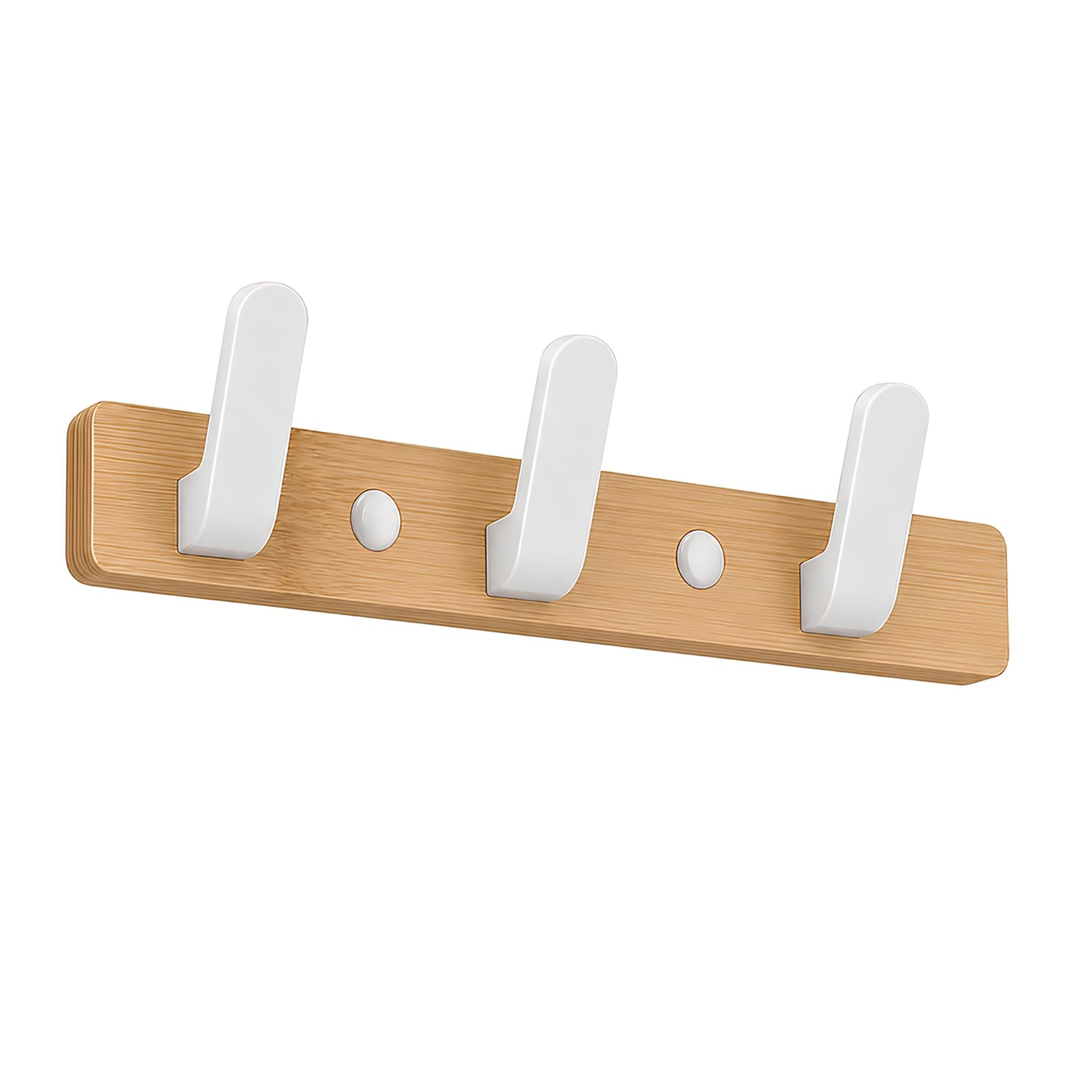 Tzufa Crude Wood Wooden Coat Hooks Coat Rack Wall Mounted Easy Install Wall Hooks