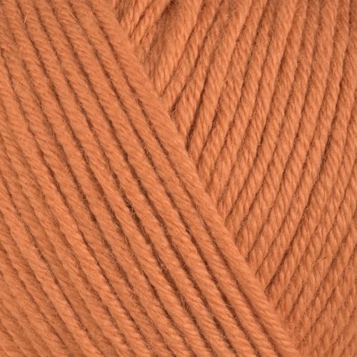 Image of Baby Cotton Blend Yarn - Soft Sport Weight Yarn for Crochet & Amigurumi - 50g /180yds - 60% Cotton 40% Acrylic - Ideal for Baby & Knitting Proj.(Atomic Tangerine, 1 Ball)
