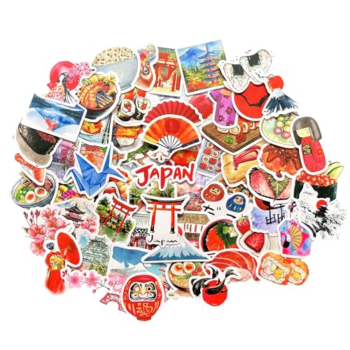 Japan sticker set reizen accessoires scrapbook accessoires vintage sticker vakantie scrapbooking sticker journaling sticker koffer sticker Japanse decoratie reizen sticker Japan decoratie Japanse