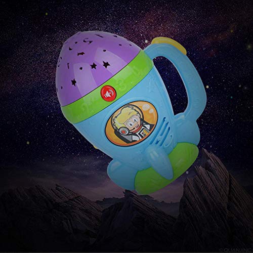 AIMERKUP Proiettore portatile - Proiettore stelle bambini riproduzione di musica multifunzione, stelle heathly
