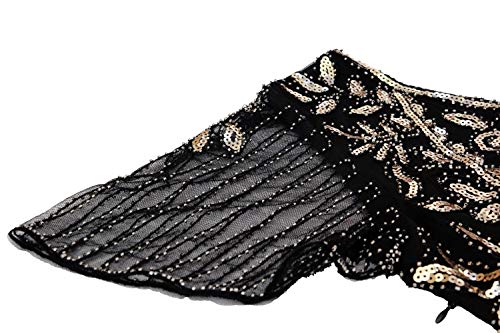 Image of Women 1920s Gatsby Vintage Sequin Flapper Fringe Party Plus Dress with 20s Accessories Set