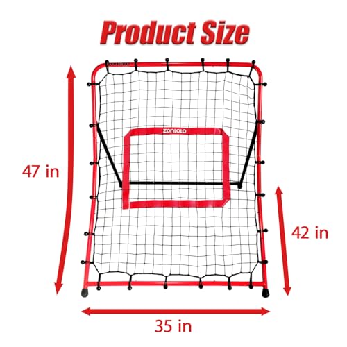 image for Zonlolo Baseball Pitchback Net, Rebounder Net, Pitching Return Trainer